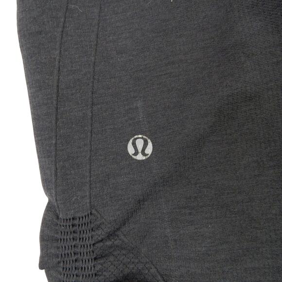 Lululemon The Flow Crop II Leggings Black Crop Ruched Leggings Size 6 - Picture 3 of 6